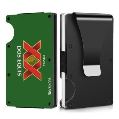 Personalized Dos Equis Metal Card Holder