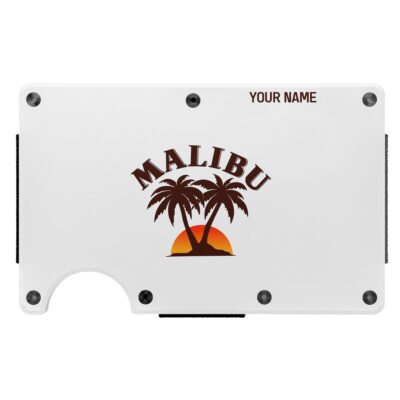 Personalized Malibu Metal Card Holder