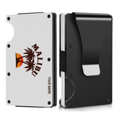 Personalized Malibu Metal Card Holder