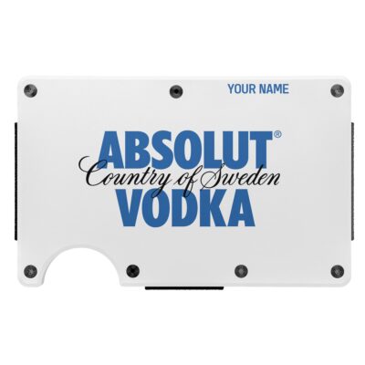 Personalized Absolut Vodka Metal Card Holder