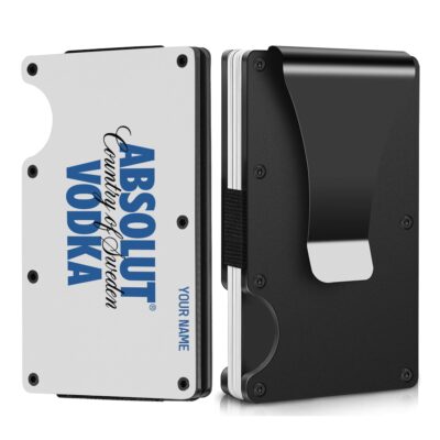 Personalized Absolut Vodka Metal Card Holder