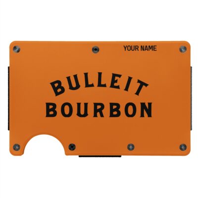 Personalized Bulleit Bourbon Metal Card Holder