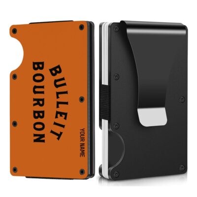 Personalized Bulleit Bourbon Metal Card Holder