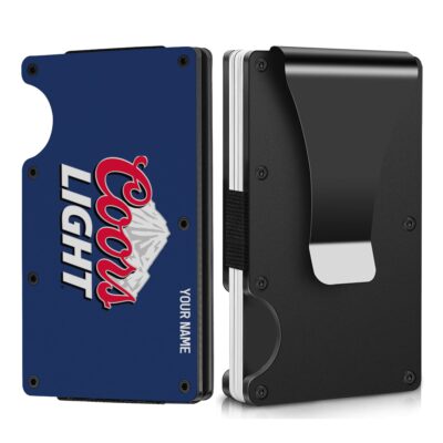 Personalized Coors Light Metal Card Holder