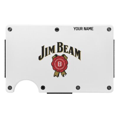 Personalized Jim Beam Metal Card Holder