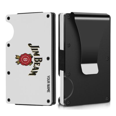 Personalized Jim Beam Metal Card Holder