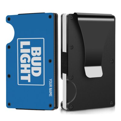 Personalized Bud Light Metal Card Holder