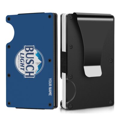 Personalized Busch Light Metal Card Holder