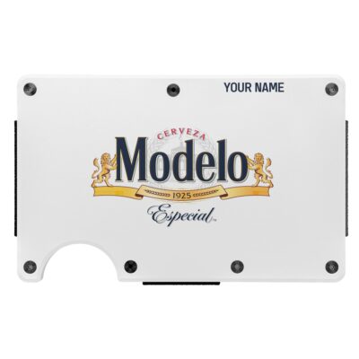 Personalized Modelo Metal Card Holder