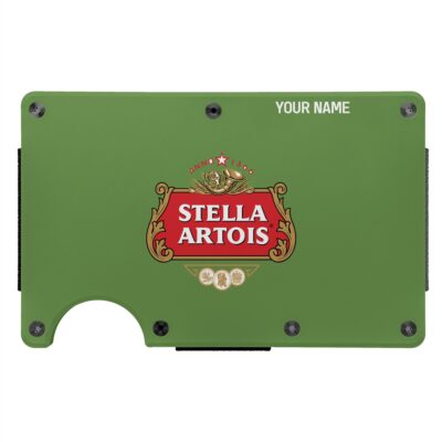 Personalized Stella Artois Metal Card Holder