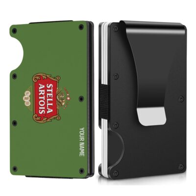 Personalized Stella Artois Metal Card Holder