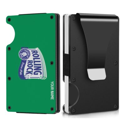 Personalized Rolling Rock Metal Card Holder