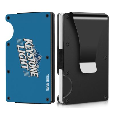 Personalized Keystone Light Metal Card Holder