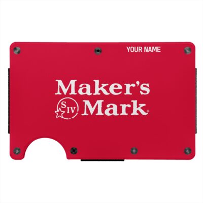 Personalized Maker's Mark Metal Card Holder