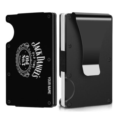 Personalized Jack Daniels Metal Card Holder