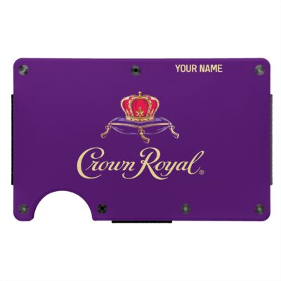 Personalized Crown Royal Metal Card Holder