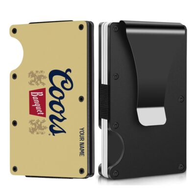 Personalized Coors Banquet Metal Card Holder