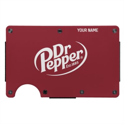 Personalized Dr. Pepper Metal Card Holder