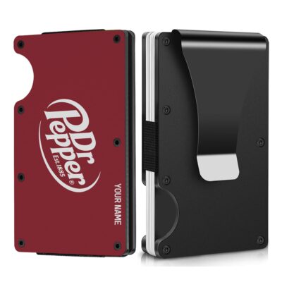 Personalized Dr. Pepper Metal Card Holder