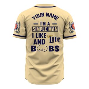 I’m a Simple man Busch Light Baseball Jersey