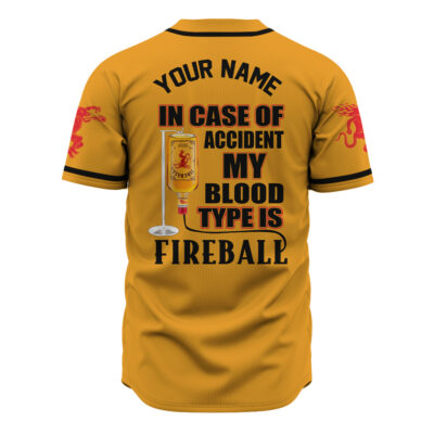 In Case of Accident my Blood Type is Tito's Baseball Jersey