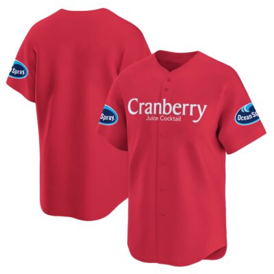 Personalized Cranberry Juice Baseball Jersey