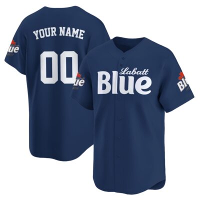 Personalized Labatt Blue Baseball Jersey