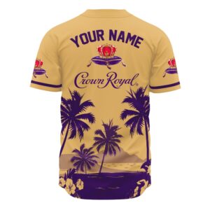 Personalized Coors Banquet Palm Tree Surfboard Baseball Jersey
