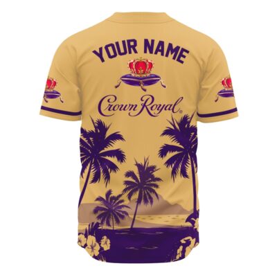 Personalized Coors Banquet Palm Tree Surfboard Baseball Jersey