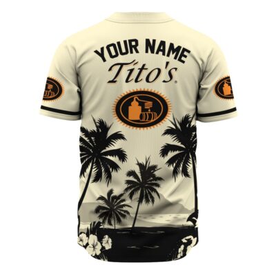 Personalized Coors Banquet Palm Tree Surfboard Baseball Jersey