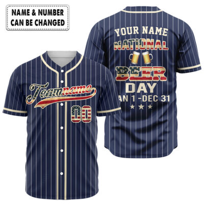 National Beer Day Baseball Jersey