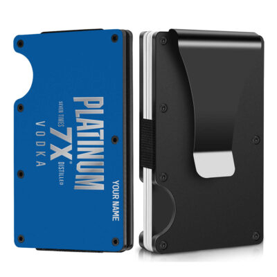 Personalized Platinum 7X Metal Card Holder