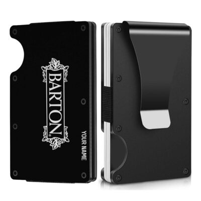 Personalized Barton Metal Card Holder