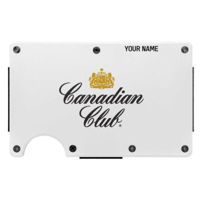 Personalized Canadian Club Metal Card Holder