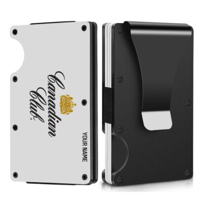 Personalized Canadian Club Metal Card Holder