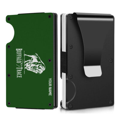 Personalized Buffalo Trace Metal Card Holder