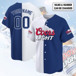 Personalized Coors Light Baseball Jersey