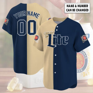 Personalized Miller Lite Baseball Jersey