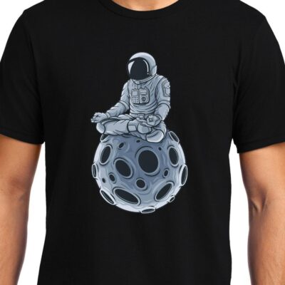Cellcrazzy Astronaut Zen, Space, Unisex Graphic T-Shirt