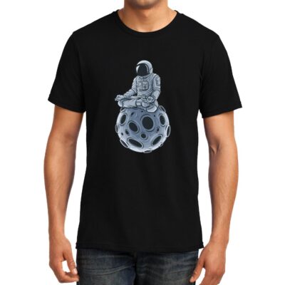 Cellcrazzy Astronaut Zen, Space, Unisex Graphic T-Shirt