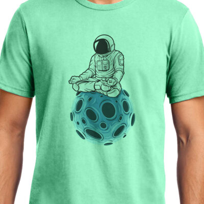 Cellcrazzy Astronaut Zen, Space, Unisex Graphic T-Shirt