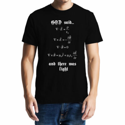 Cellcrazzy Maxwell's Equation , God Said Let there be light , Physics, Unisex Graphic T-Shirt