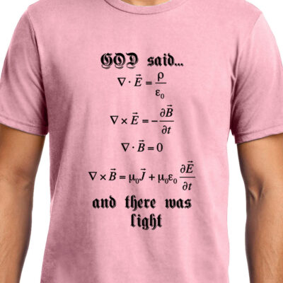 Cellcrazzy Maxwell's Equation , God Said Let there be light , Physics, Unisex Graphic T-Shirt