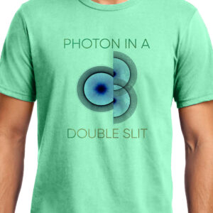 Cellcrazzy Photon in a Double Slit 2, Quantum Physics, Unisex Graphic T-Shirt
