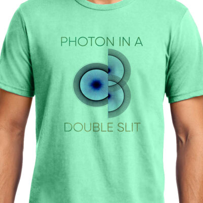 Cellcrazzy Photon in a Double Slit 2, Quantum Physics, Unisex Graphic T-Shirt