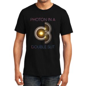 Cellcrazzy Photon in a Double Slit 2, Quantum Physics, Unisex Graphic T-Shirt