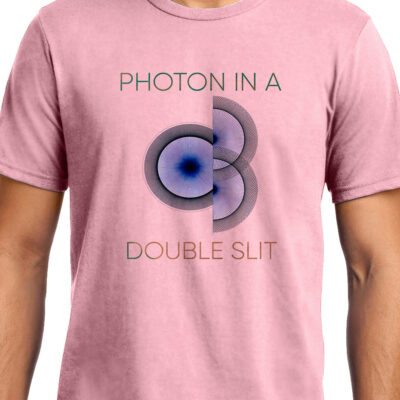 Cellcrazzy Photon in a Double Slit 2, Quantum Physics, Unisex Graphic T-Shirt