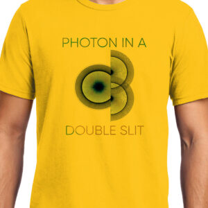 Cellcrazzy Photon in a Double Slit 2, Quantum Physics, Unisex Graphic T-Shirt