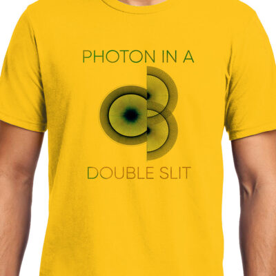 Cellcrazzy Photon in a Double Slit 2, Quantum Physics, Unisex Graphic T-Shirt