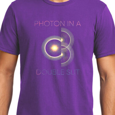 Cellcrazzy Photon in a Double Slit 2, Quantum Physics, Unisex Graphic T-Shirt